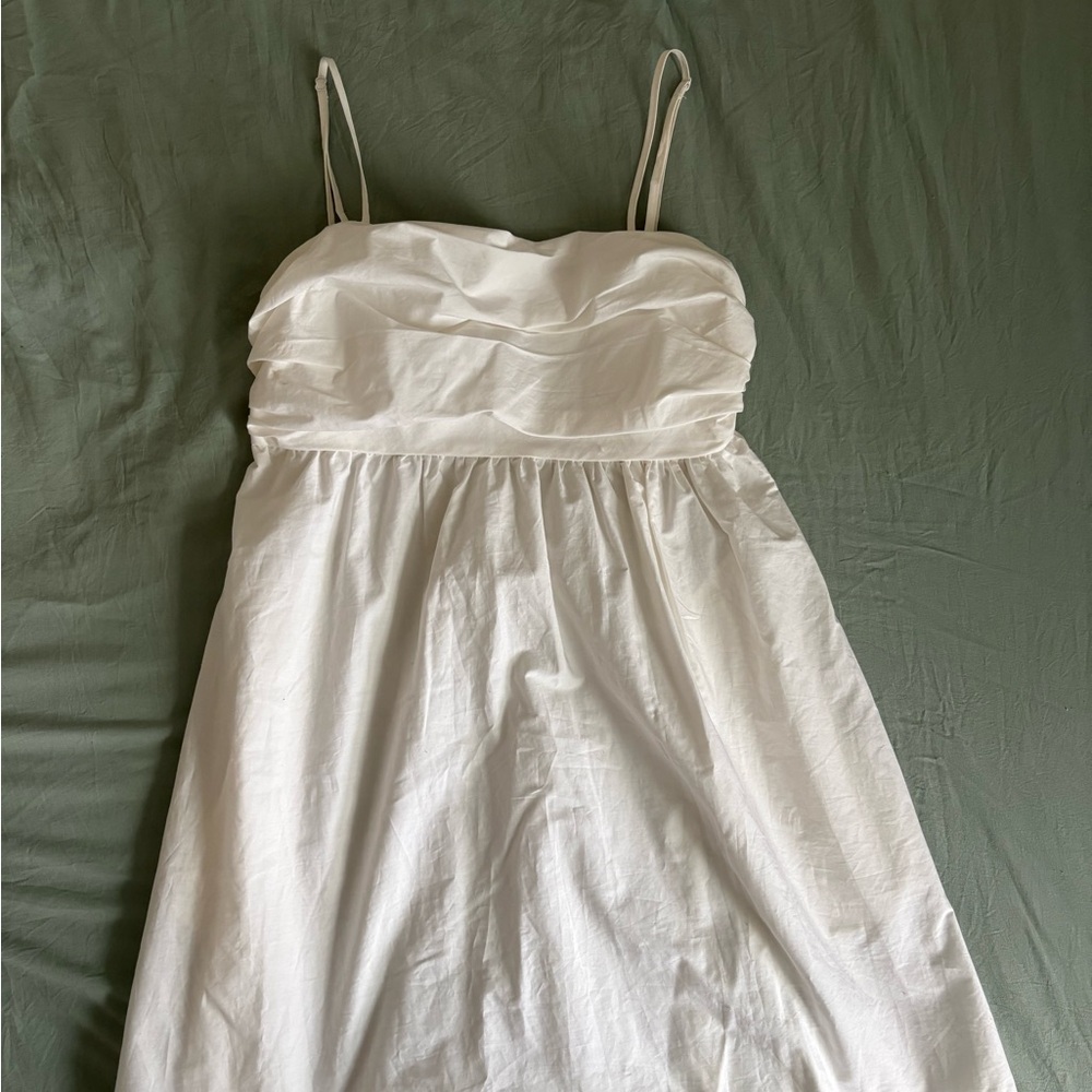 Target White Smocked Top Mini Dress